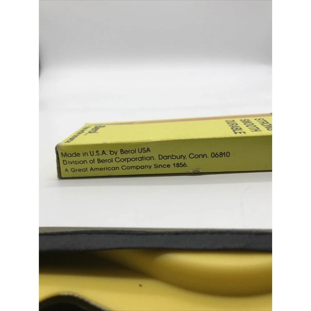 Vintage Berol Arcadia 167-2 Writing Pencils No 2 Medium Soft Yellow Box of 12